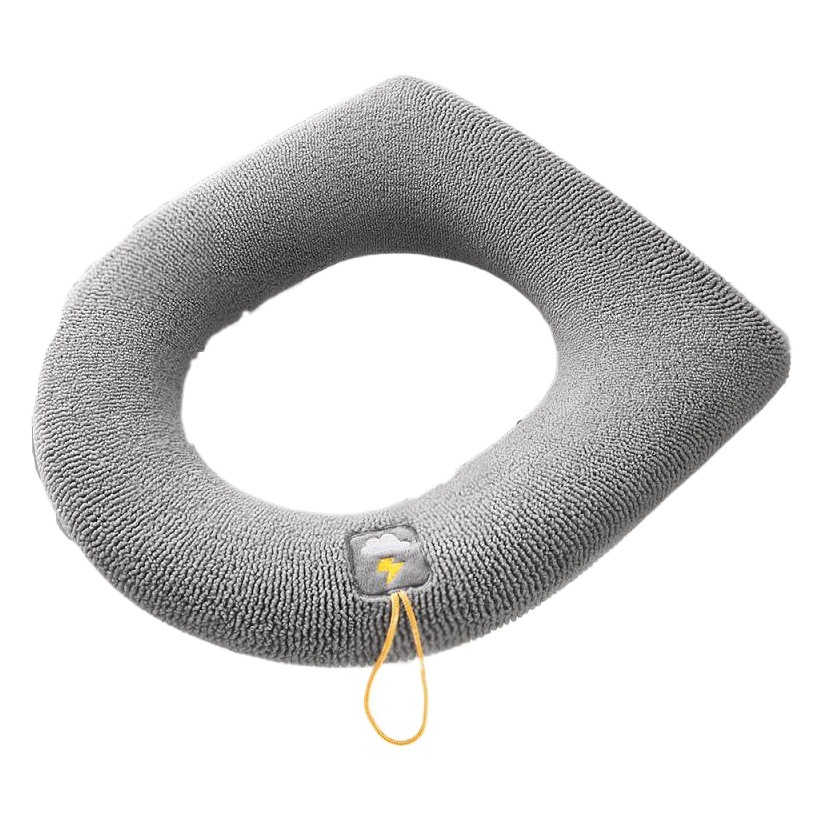 Universal cojín del asiento del inodoro cuatro estaciones engrosadas cubierta del inodoro de punto cojín del asiento del inodoro lavable hogar inodoro anillo