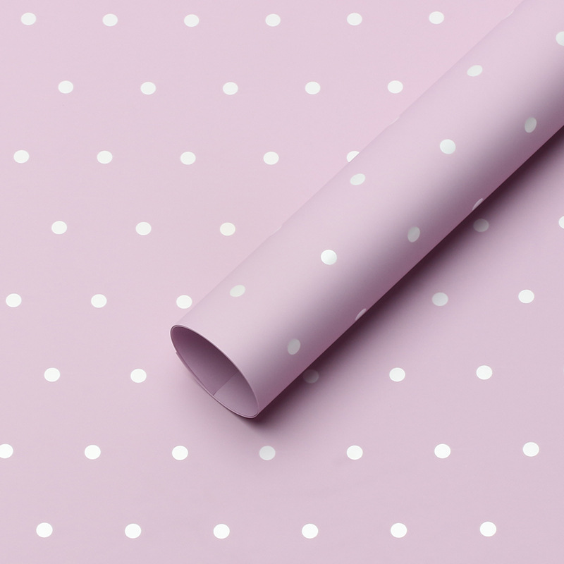 Roland Little Dots Ouya Paper Papel de envolver de flores Diy Regalo Bronceado Ramo de flores Papel de flores Material de floristería