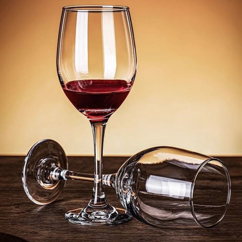 Red wine glass, thickened crystal goblet for home use, light luxury commercial European-style wine glass for home use