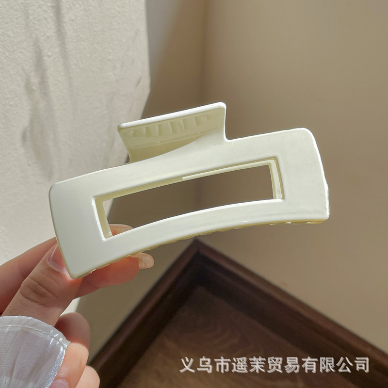 咖色磨砂抓夹女2025年新款发夹后脑勺大号发量多鲨鱼夹子发卡头饰|undefined