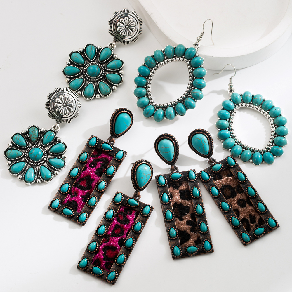 retro turquoise earrings