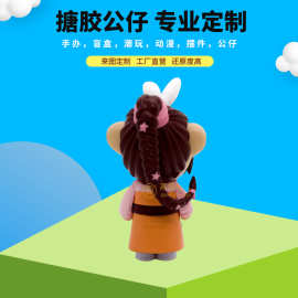 日式女孩人物动漫公仔 PVC注塑手办摆件 搪胶公仔摆件工厂现模