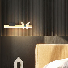 創意led卧室床頭壁燈客廳燈現代簡約鏡前燈長條氛圍燈線條led壁燈