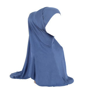 Soft mercerized cotton two-piece headscarf breathable Malay scarf solid color base cap plus outer headgear H037