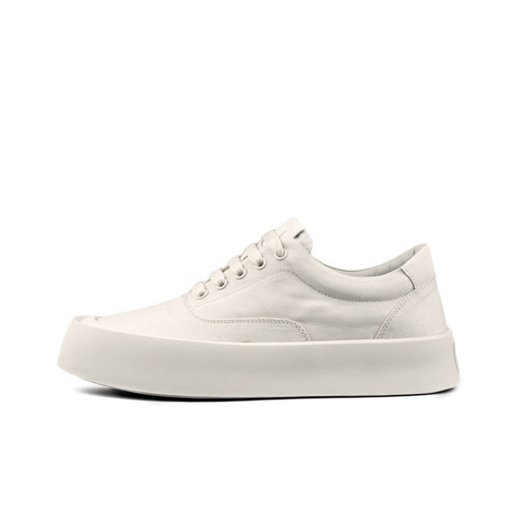 888 European Trendy Men's Shoes, Summer Thick-Soled Sneakers, Breathable Canvas Shoes, Casual White Shoes for Men, Breathable and Comfortable