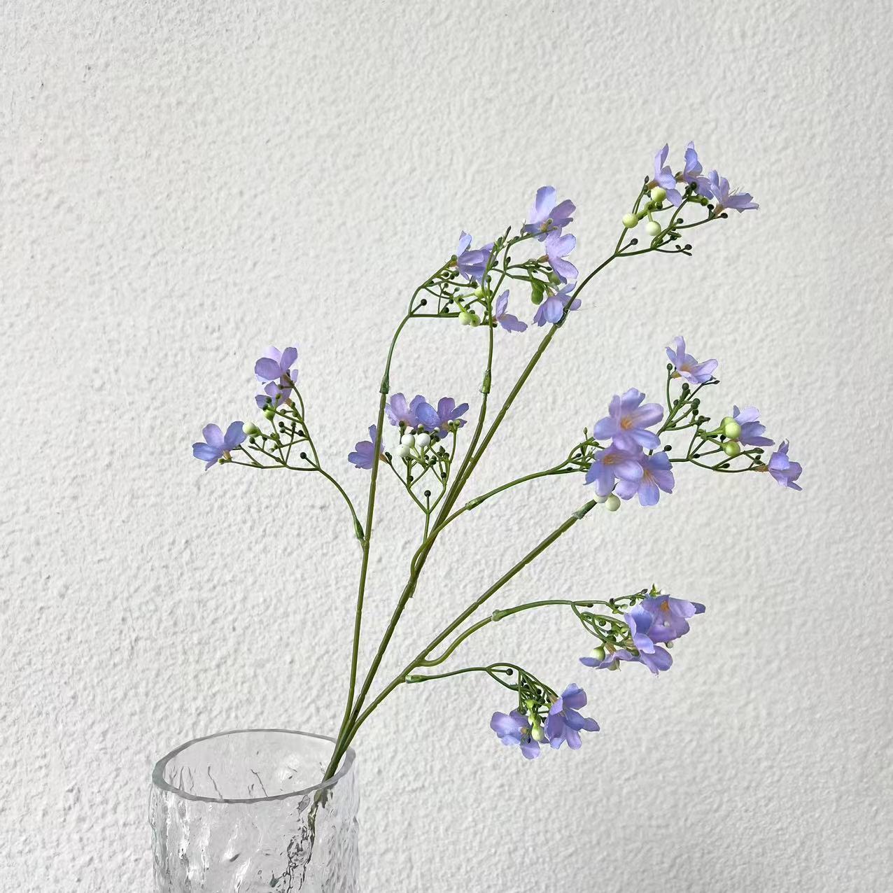 Flor de boda de color púrpura, sala de bodas de la carretera, arco de bienvenida, decoración de flores falsas, flores falsas