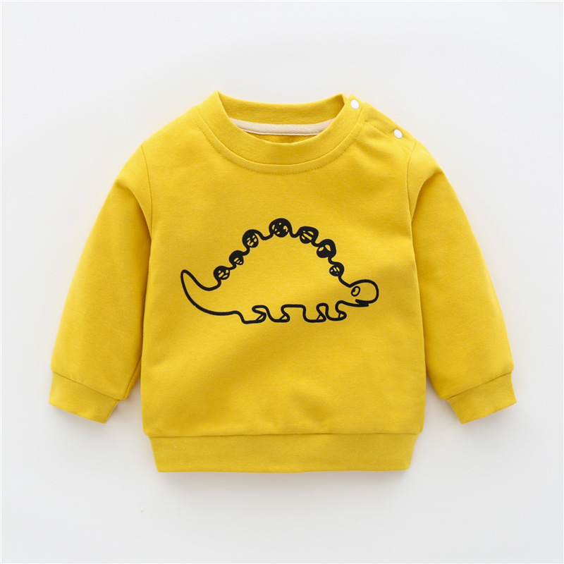 2022秋冬の新型子供服韓国版男女子供長袖tシャツの底のシャツがゆったりしています。|undefined