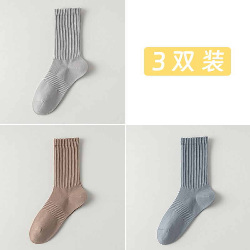 Calcetines de algodón de color sólido para hombres, 100 calcetines de algodón anti-balling, embalaje independiente sin costuras de hueso, calcetines de algodón para hombres al por mayor