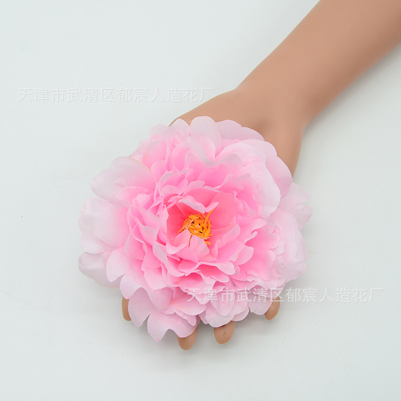 Artificial nueva flor de peonía fondo de la boda flor de la pared arreglo de flores Decoración de mesa flor haciendo transfronterizo dedicado peonía cabeza de la flor