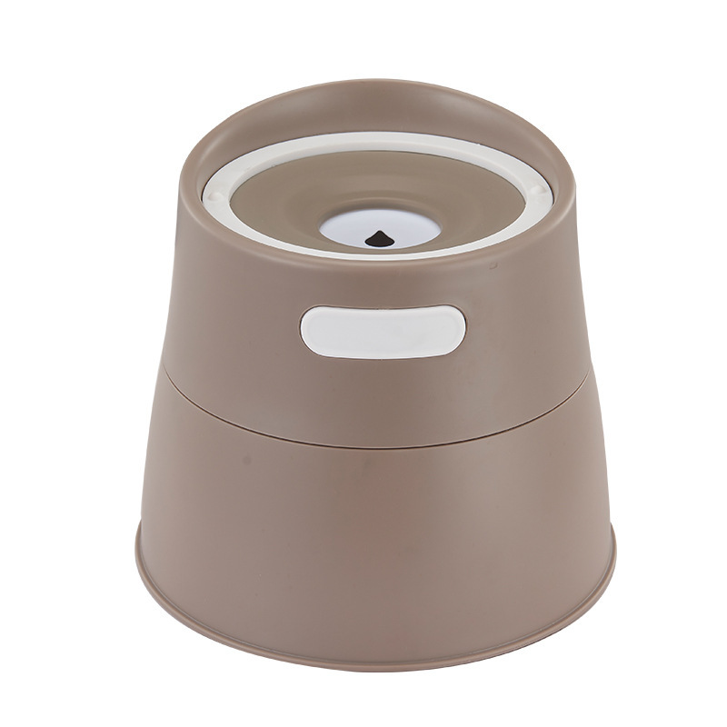 Nueva mascota doble capa tazón perro tazón gato tazón boca plana alto pie Pet Bowl protector cervical columna perro gato tazón de comida al por mayor