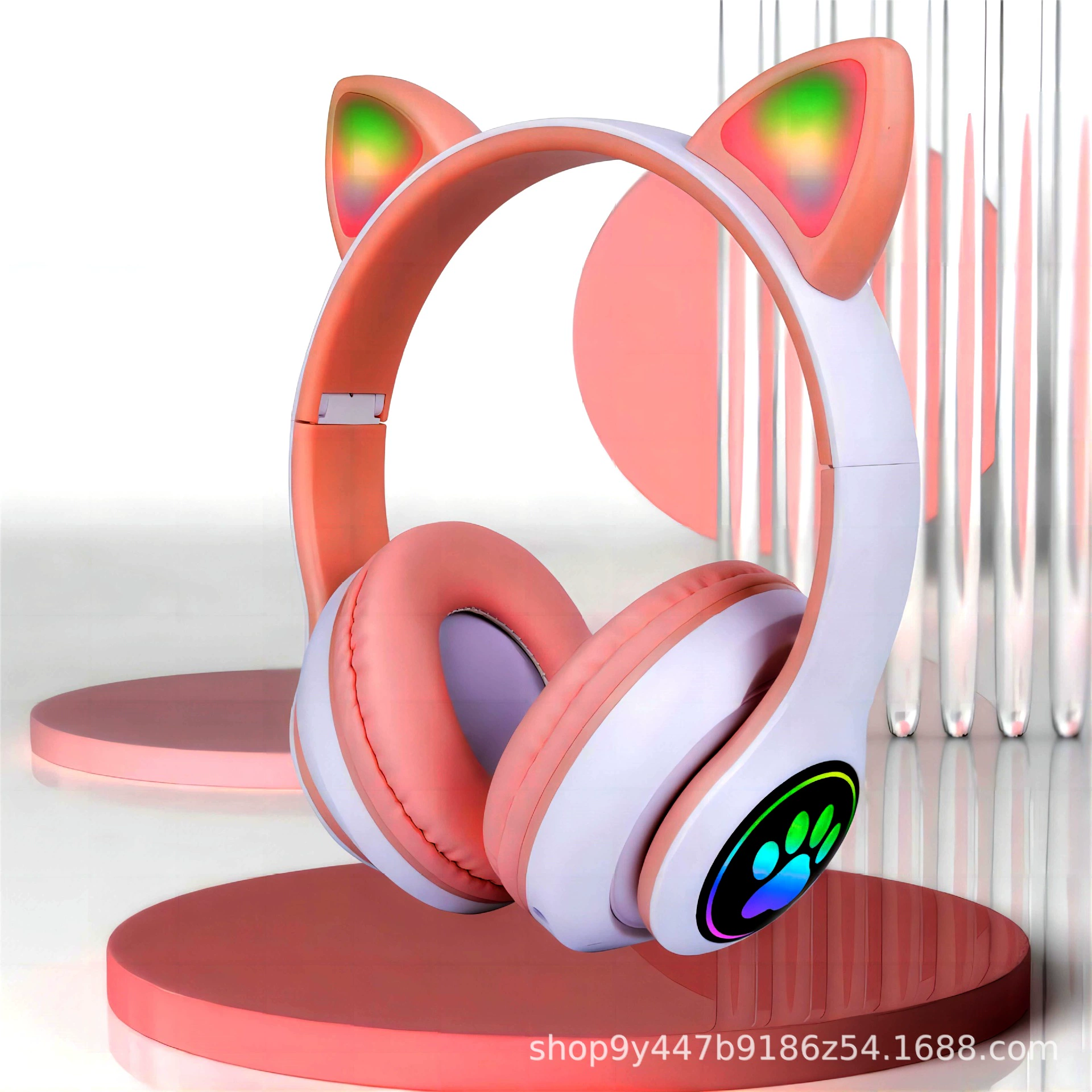 Трансграничный новый кошачий ухо гарнитура bluetooth гарнитура спортивная игра bluetooth наушники завод оптом