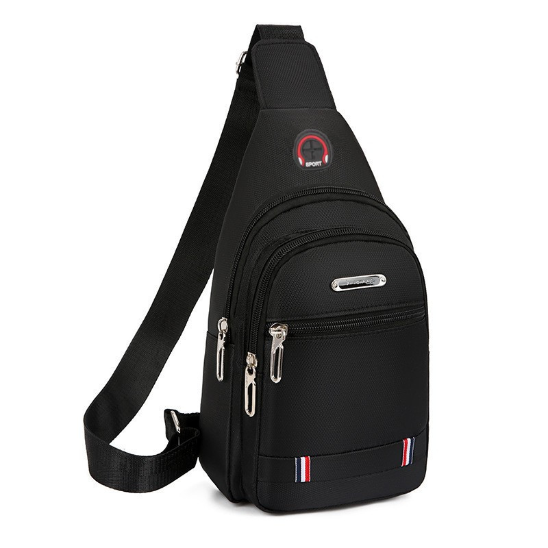 Waterproof and Wear-Resistant Men's Chest Bag 2026 New Model Oxford Cloth Single Shoulder Crossbody Small Backpack Three-Layer Large Capacity Crossbody Bag Waterproof and Wear-Resistant Men's Chest Bag 2026 New Model Oxford Cloth Single Shoulder Crossbody Small Backpack Three-Layer Large Capacity Crossbody Bag