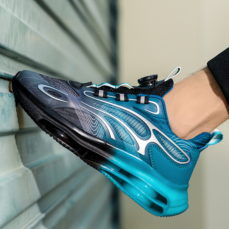 Zapatos de hombre otoño deportes transpirables zapatillas de fondo suave absorción de choque botón giratorio nuevo Putian zapatos casuales al aire libre zapatos de moda