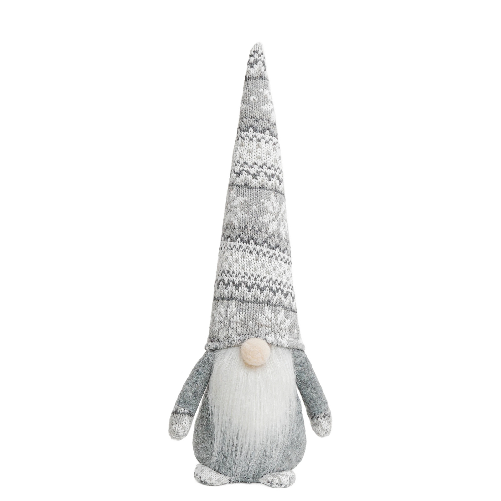 Navidad transfronteriza muñeca sin cara de punto gorro de copo de nieve encantador duende enano Rudolph muñeca decoración