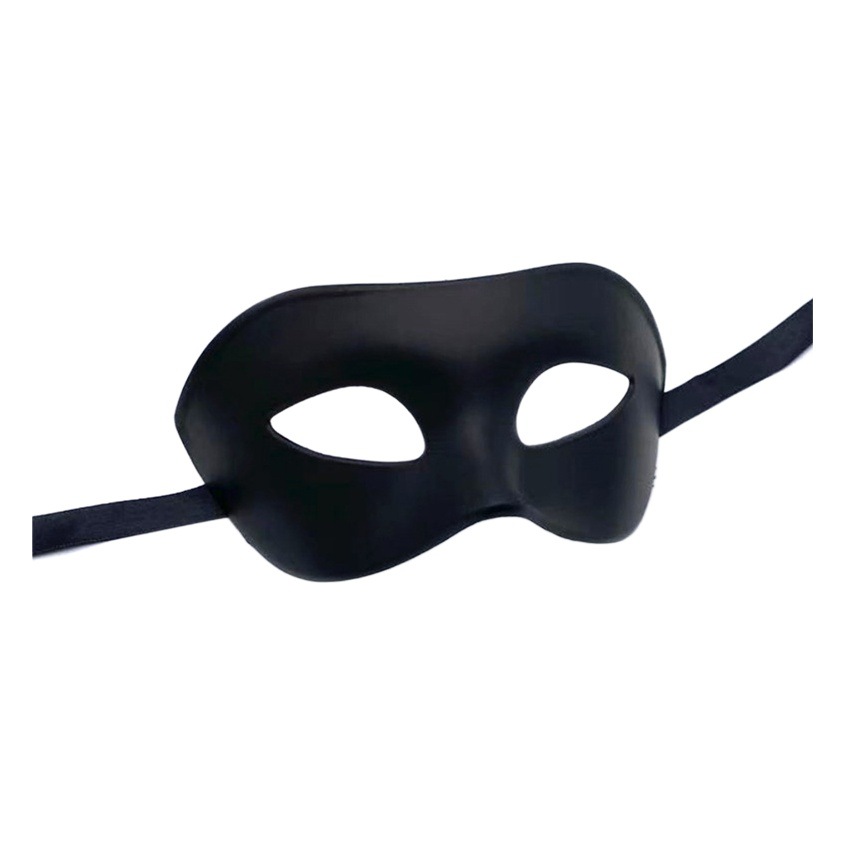 Halloween mascarada máscara negro adulto media cara fiesta hombres retro guapo falso máscara Festival rendimiento