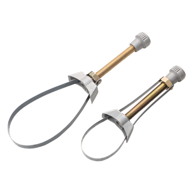 Llave de filtro de aceite del coche desmontaje y filtración de la máquina llave lingote llave de cinturón de acero herramienta de desmontaje de rejilla de aceite