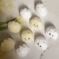 Vent Dumpling Hamster Squishy Toy, 3 cm PVC Mini Stress-Relief Keychain