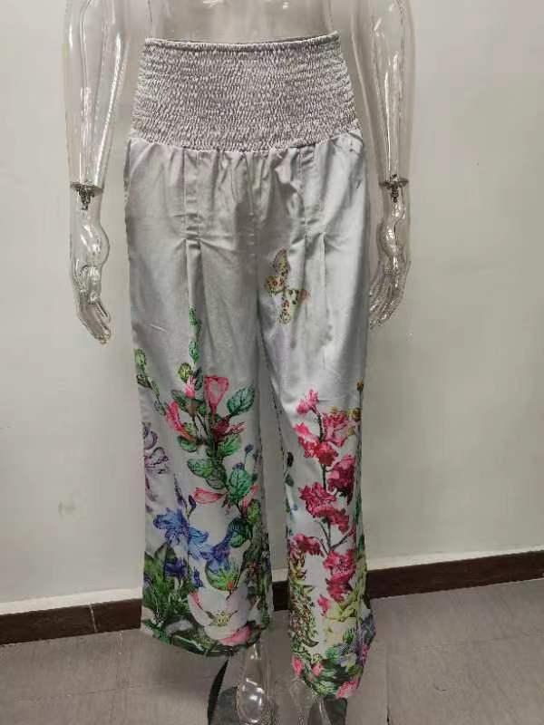 Women's Daily Fashion Plant Butterfly Full Length Printing Casual Pants display picture 6