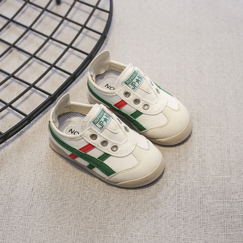  New Fashion Girls White Shoes Soft Sole Breathable Children's Canvas Shoes Boys Trendy Baby Casual Shoes