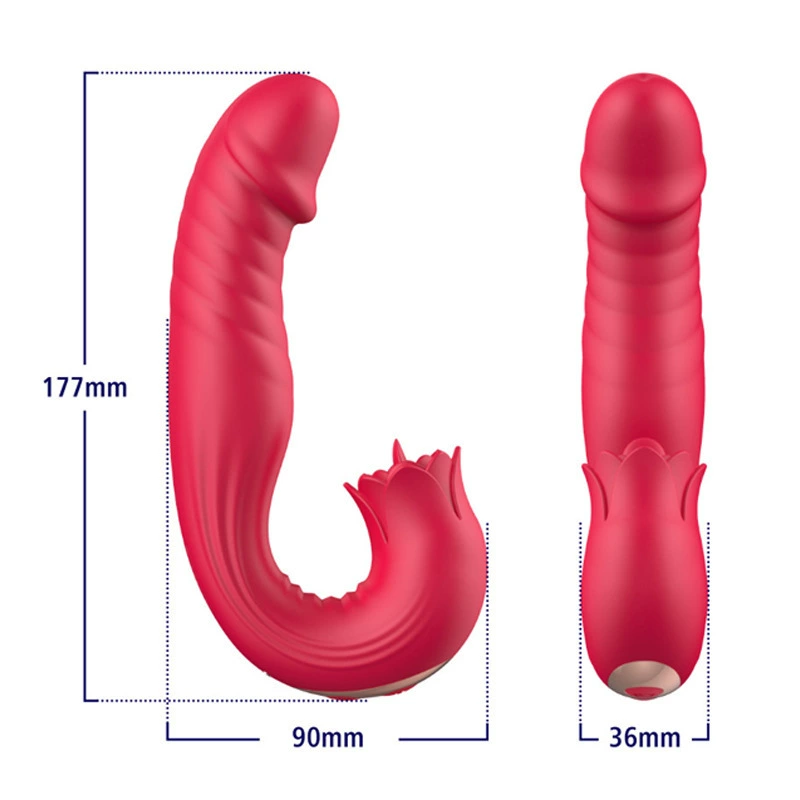 Aixia 0439 Ai Lang игрушка, телескопический G-spot-вибратор, женский языковой облизыватель, мастурбация, товары для взрослых