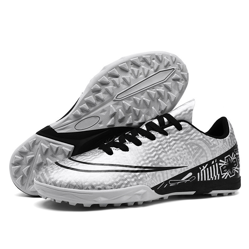 Tenis de Fútbol de Caña Baja de Gamuza y TPR Ligeros y Flexibles para Césped Artificial image 12