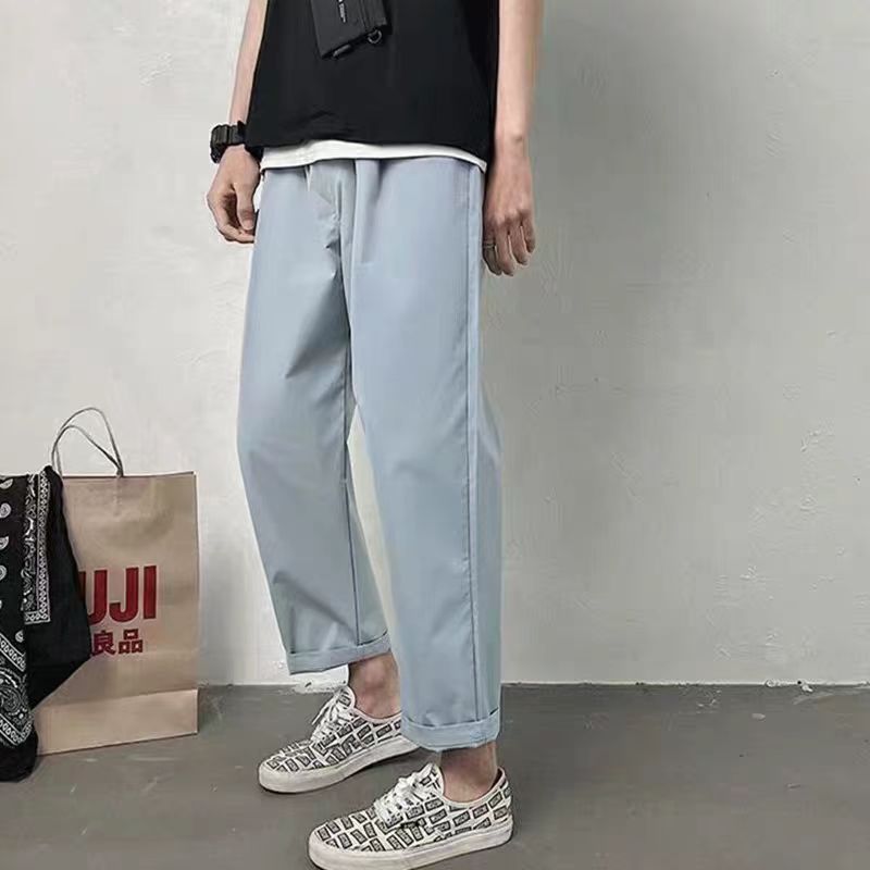 Demi-season solid Japanese fashionable trend trousers
