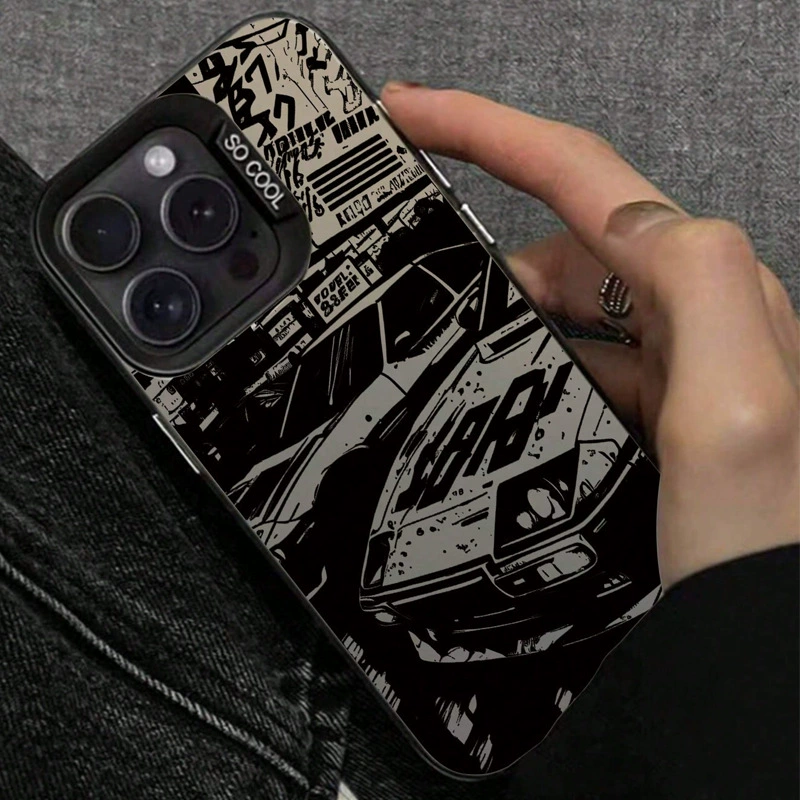 Apple, ретро черный совместимый гоночный автомобиль, iPhone11, матовый защитный чехол, чехол для телефона, 11promax, 14