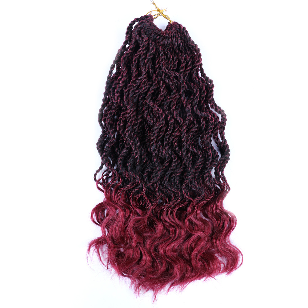 Chemical Fiber Two Strand Swallowtail Dreadlocks Crochet Hair Wig_voghion.com