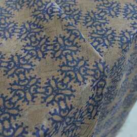 雪花纹 香云纱锦油绸双面用中式复古新中式面料 45姆米 幅宽122cm