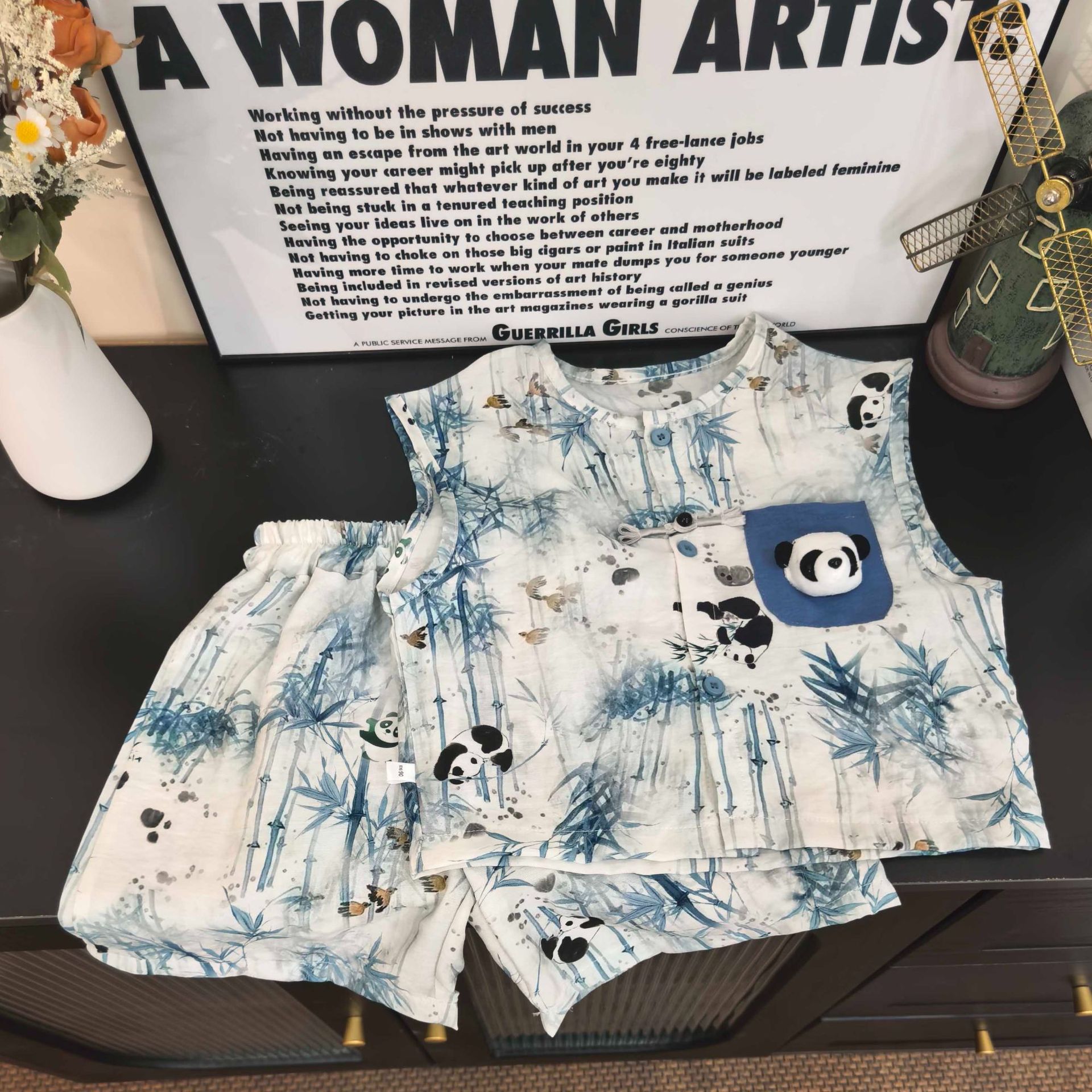 Children's Chinese Style Vest Set 2026 Summer New Bamboo Cotton Sleeveless Shirt Boys' Thin Two-Piece Set