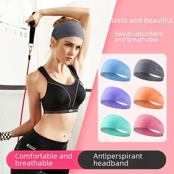 Hot Sale Wholesale Sports Hair Band Lycra Breathable Sweat Guide Band Running Fitness Yoga Dance Antiperspirant Band Headband