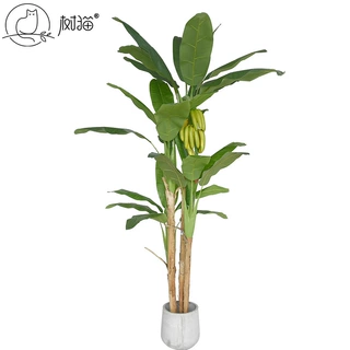 定制高仿真芭蕉树 单杆香蕉树 大型绿植假树客厅装饰植物盆栽摆件