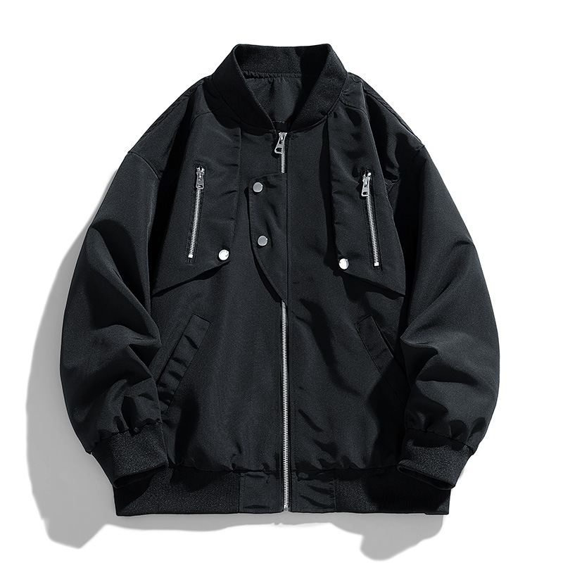 2024 primavera y otoño nueva chaqueta de piloto chaqueta de diseño suelta hombre y mujer chaqueta de trabajo chaqueta hombre
