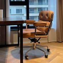 轻奢电脑椅家用书桌椅化妆椅舒适久坐书房北欧办公转椅休闲沙发椅