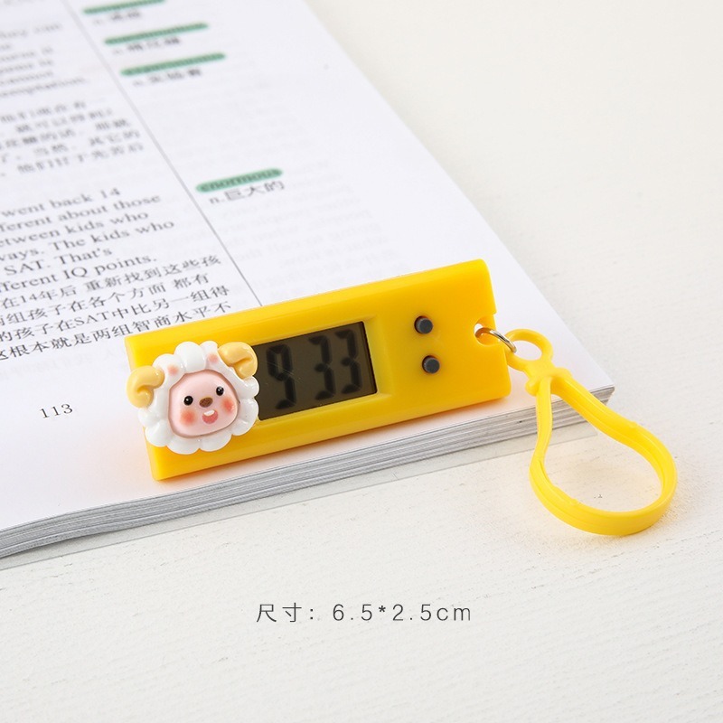 電子時計、かわいい漫画風、子供用ミニポータブル懐中時計、学生用多機能タイムレコーダー|undefined