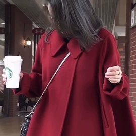 女式毛呢外套;大码毛呢外套