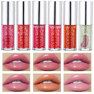 Cross-Border Water-Glossy Lip Gloss, Moisturizing, Moisturizing, Fine Shimmer, Anti-Drying, Non-Stick Cup, Not Easy to Fade, Affordable Makeup
