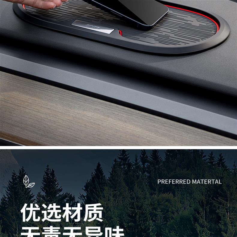 Car anti-slip mat, dashboard decoration, perfume ornament, aromatherapy dispenser, removable toilet paper holder, round silicone mat
