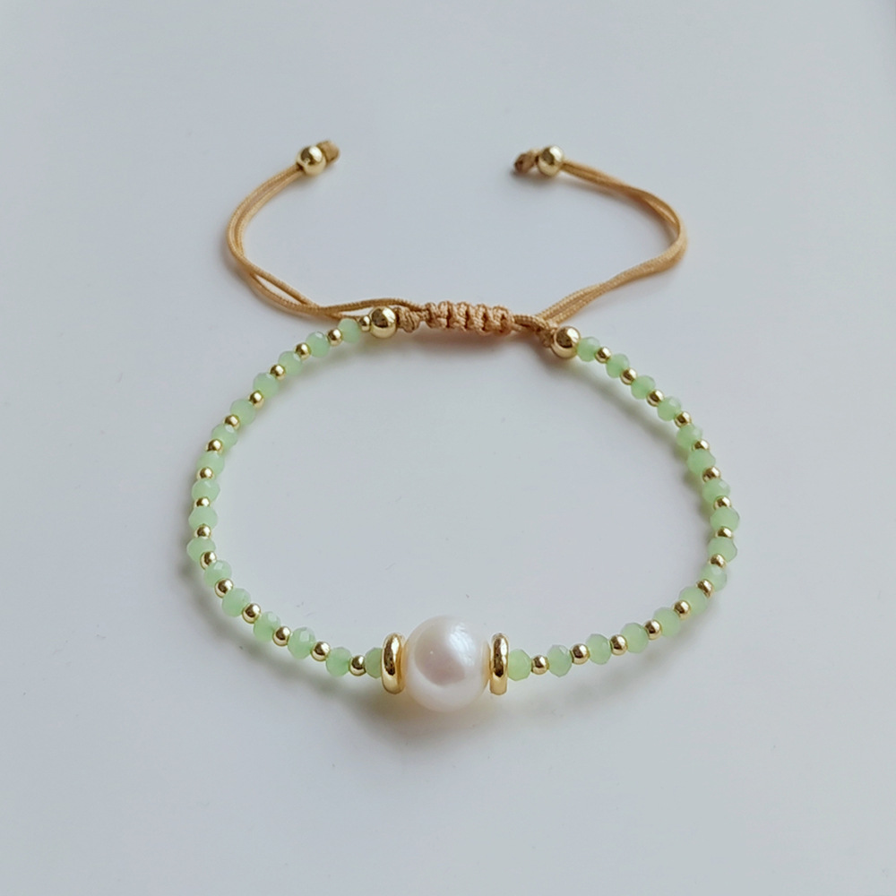 1 Piece Quantity Fashion Round Beaded Mixed Materials Wholesale Bracelets