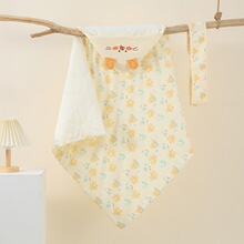 纯棉A类抱毯宝宝包被新生儿婴儿秋冬抱被表里被子