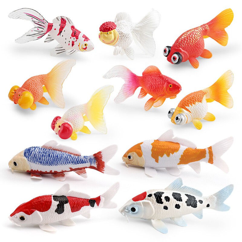 Cross-Border Simulated Ornamental Fish Model, Red-Crowned Dragon, Water Bubble Eye, Zhuwen Goldfish, Koi, Marine Animal Ornaments Cross-Border Simulated Ornamental Fish Model, Red-Crowned Dragon, Water Bubble Eye, Zhuwen Goldfish, Koi, Marine Animal Ornaments