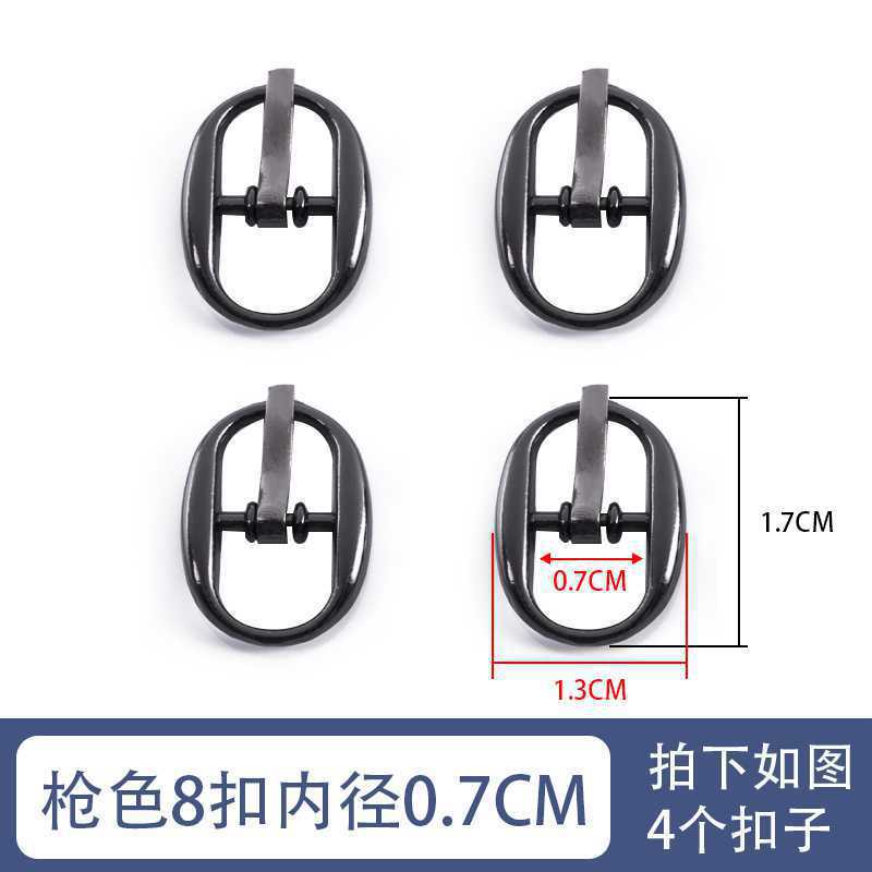 Accesorios de hardware de tacón alto hebilla de zapato de metal sandalias de mujer 8 piezas 9 zapatos redondos hebilla de cordón de botón en forma japonesa otro hogar