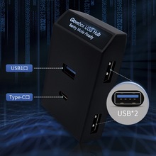 适用于特斯拉model y/model3 光电科技手套箱拓展坞 USB Hub配件