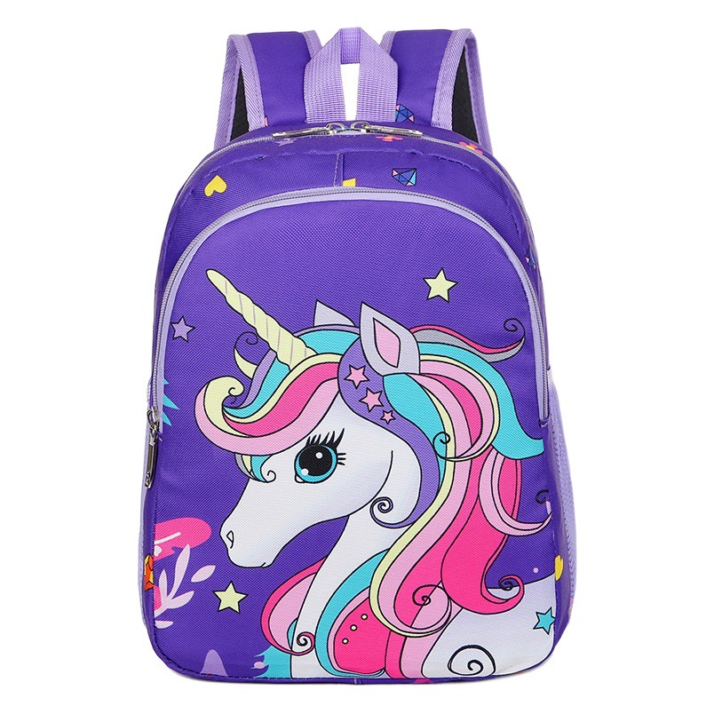 Comercio exterior kindergarten schoolbag 2-6 años de edad gran capacidad Unicorn Girl mochila de primer grado