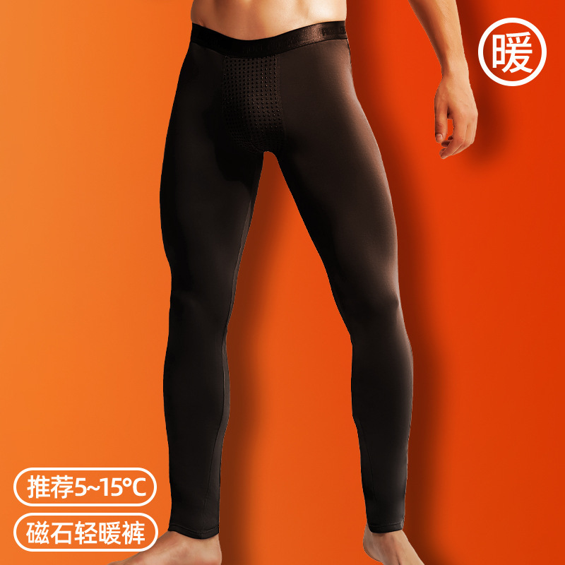 Men's warm pants long pants thin leggings magnetic one-piece thermal underwear slim autumn and winter cotton pants wholesale Men's warm pants long pants thin leggings magnetic one-piece thermal underwear slim autumn and winter cotton pants wholesale