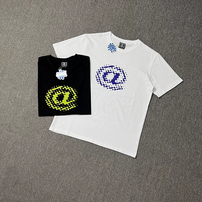 Трансграничная футболка с короткими рукавами и мозаичным принтом Alwaysdowhatyoushoulddo, уличная универсальная модная брендовая футболка с половиной рукава