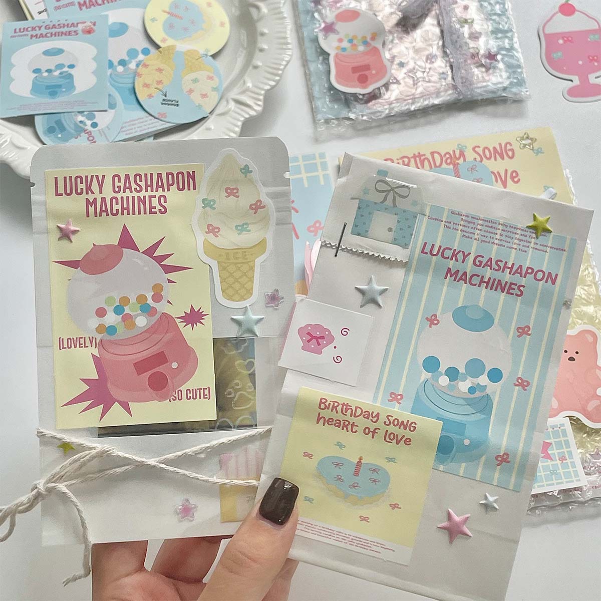 Material de embalaje Tarjeta de cabeza Tarjeta de respaldo Folleto adhesivo Tarjeta de embalaje de regalo Tarjeta de embalaje Set cultural y creativo