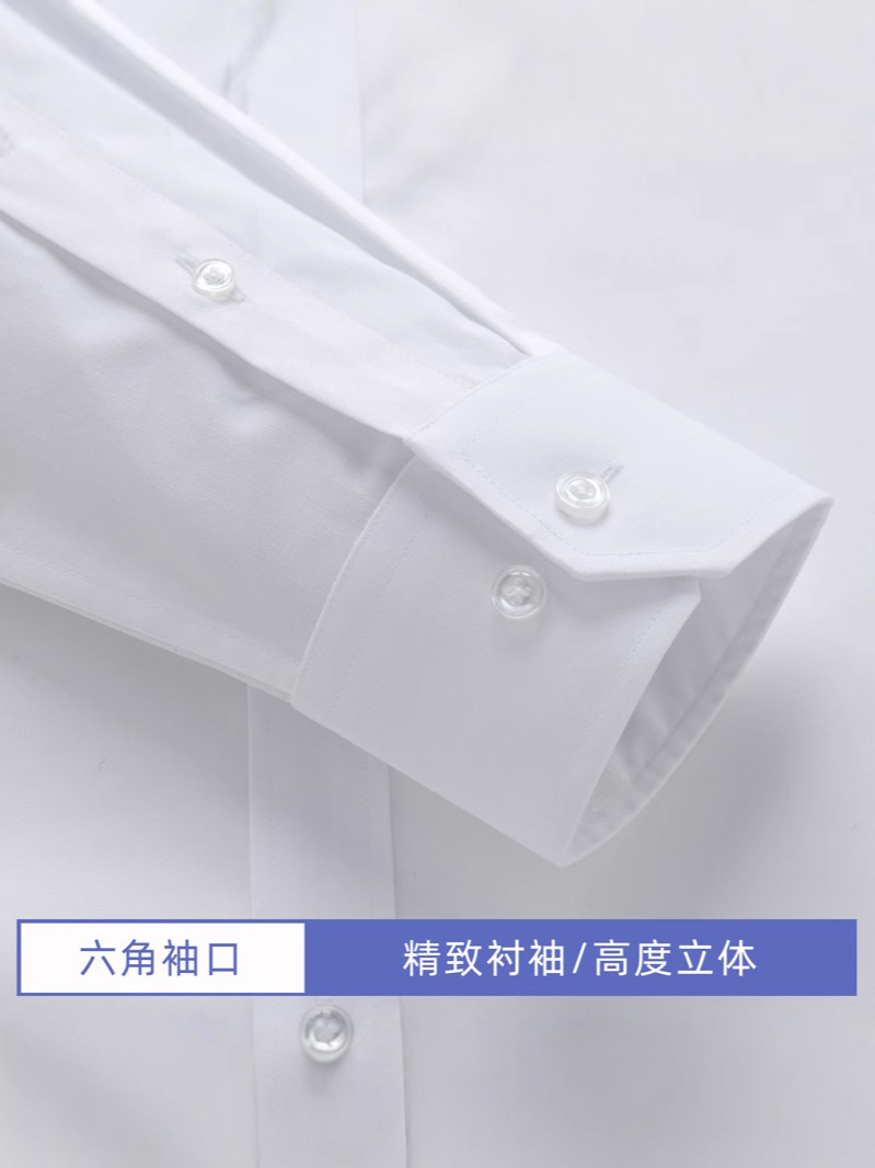 Camisas personalizadas de alta calidad de amoníaco líquido de color sólido de manga larga de hombre ropa de trabajo formal de bolsillo camisa blanca