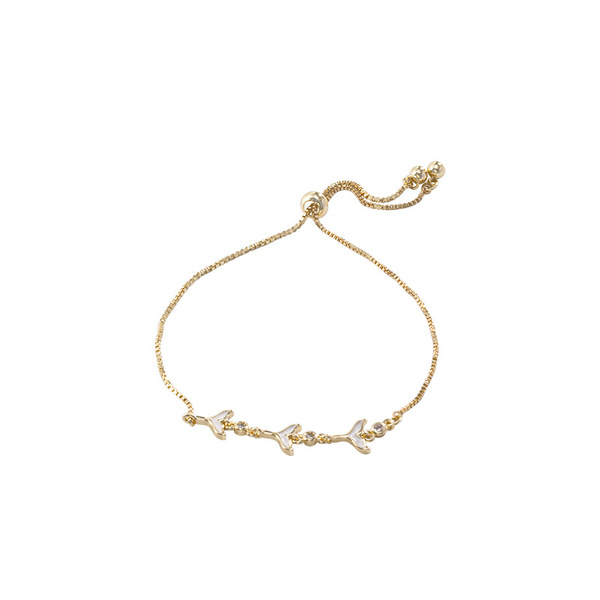 sophisticated brand bracelet with zircon