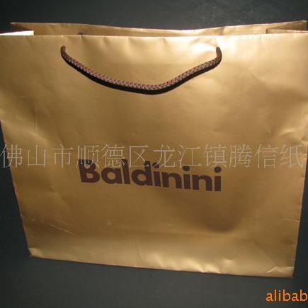 供应出口高档服装广告纸袋,厂家直销,质优价廉